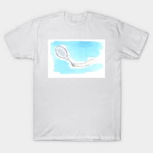 Tennis, hand with racket, championship, sport T-Shirt